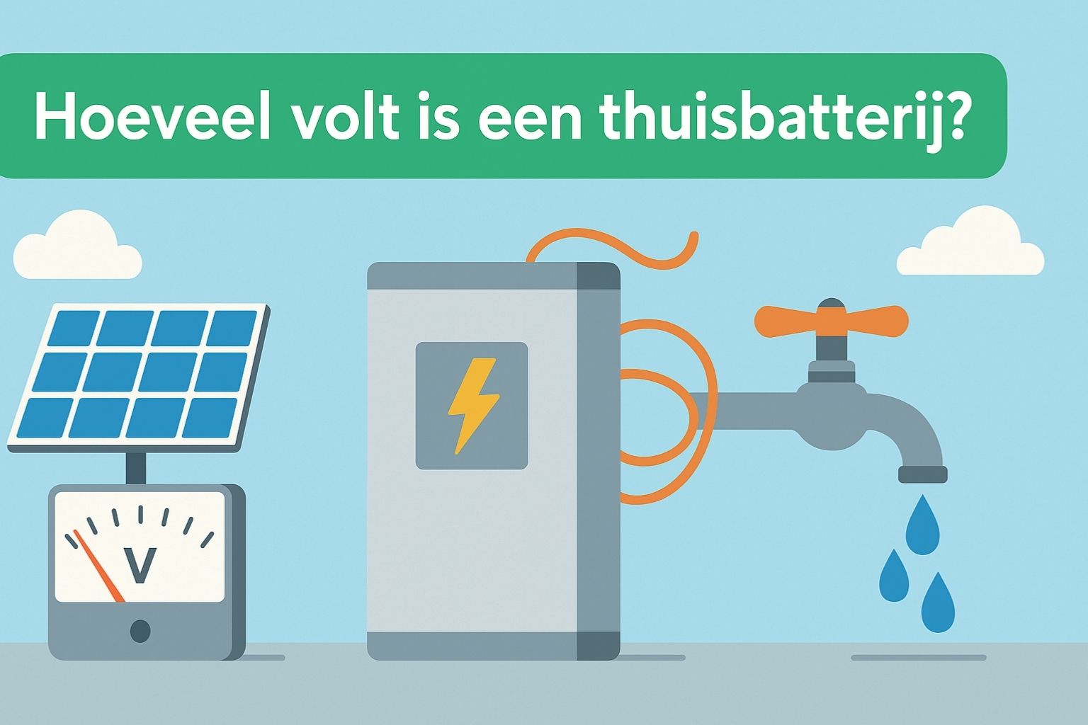 Hoeveel volt is een thuisbatterij