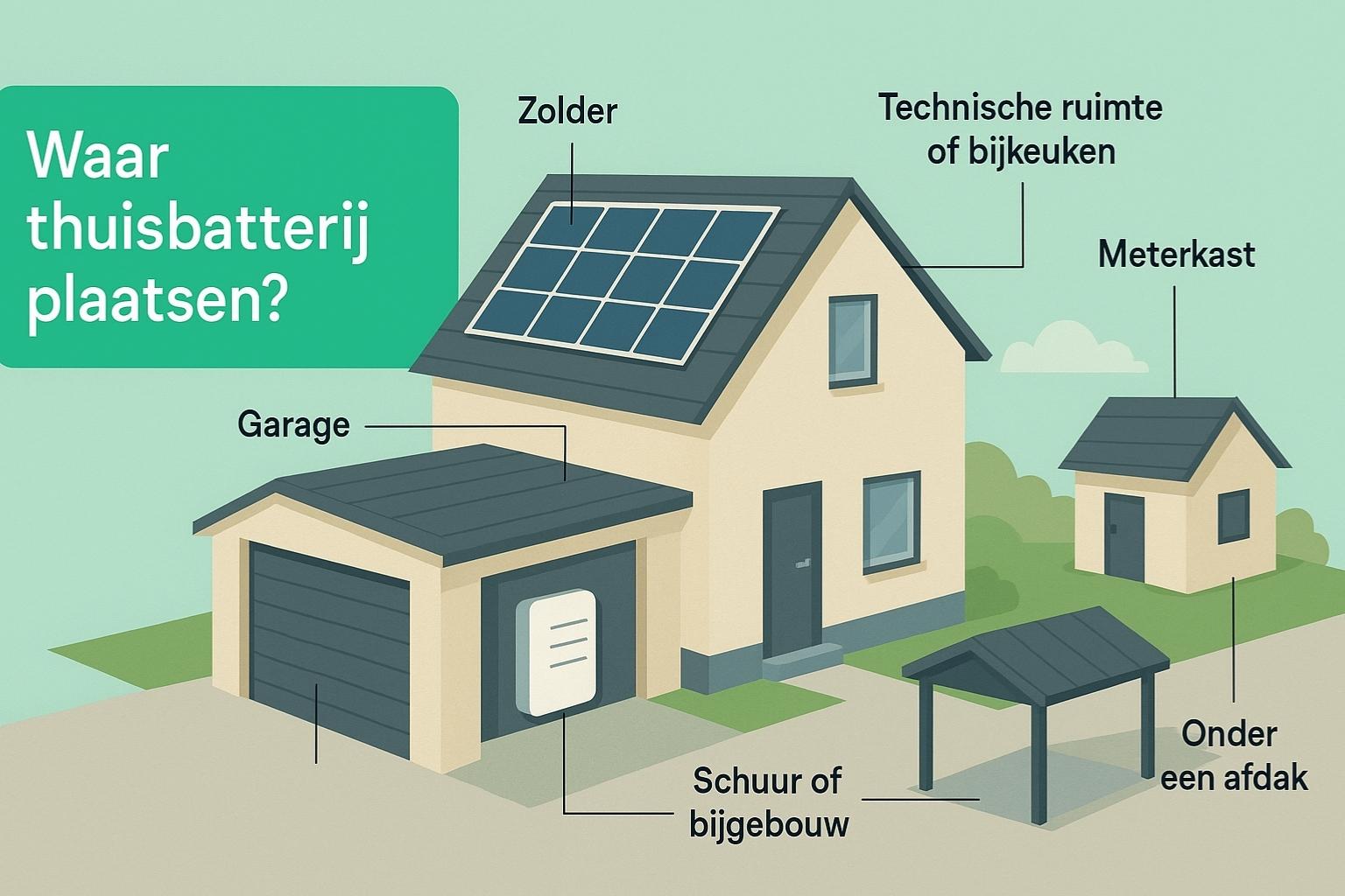 Waar thuisbatterij plaatsen